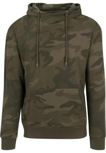 High Neck Camo Olive Camouflage Hood