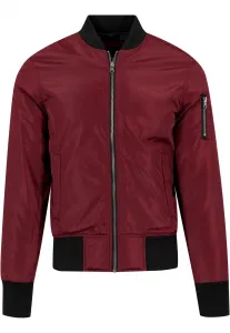2-Tone Bomber Jacket burgundy/black