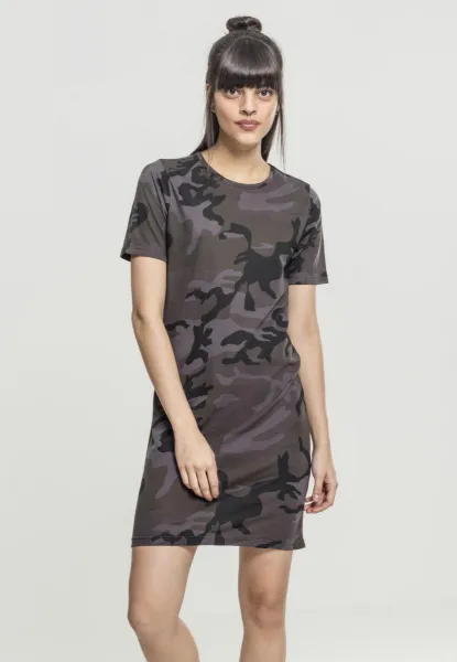 Women's camo t-shirt Dress dark camo