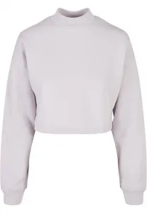 Women's Haircut Oversized Sweat High Neck Crew Soft Lilac