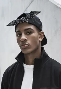 Bandana Tie Snapback blk/blk