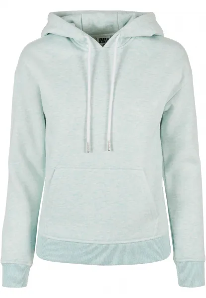 Women's color Melange Hoody aqua melange