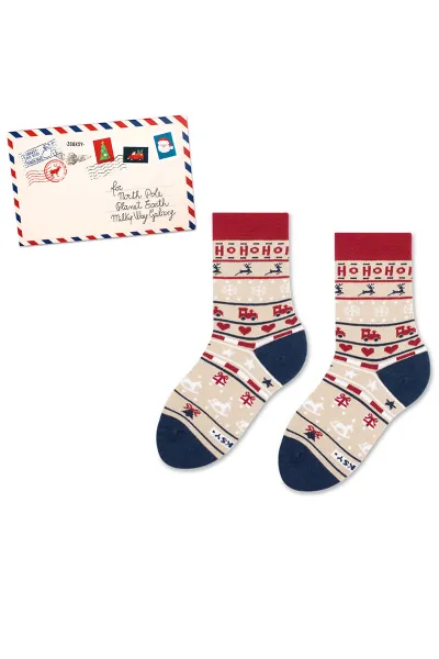 ZOOKSY/RAINBOW SOCKS Detské Zooks ponožky vianočný list
