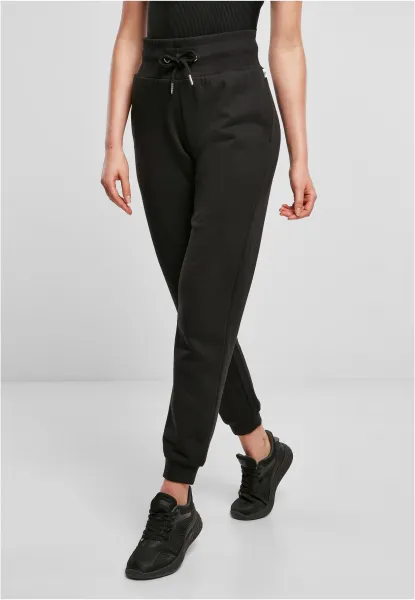 Women's Organic High Waisted Sweat Pants Black