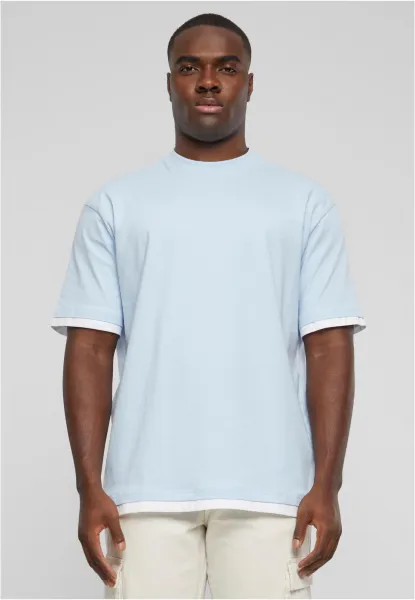 Men's T-shirt DEF Visible Layer - light blue/white