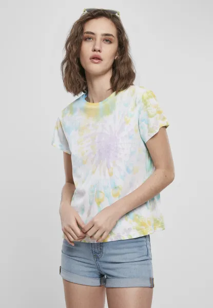 Women's T-shirt Tie Dye Boyfriend Tee pastel