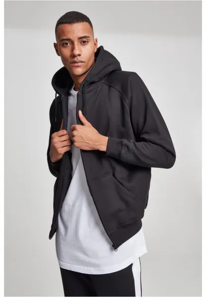 Zip-up hoodie black