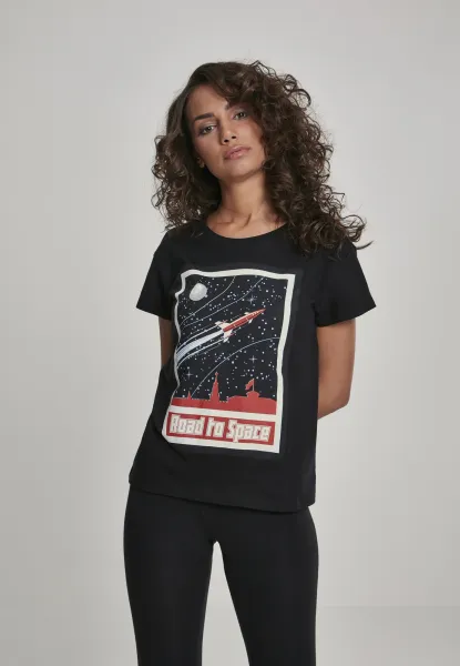 Women's T-shirt Road To Space Box black