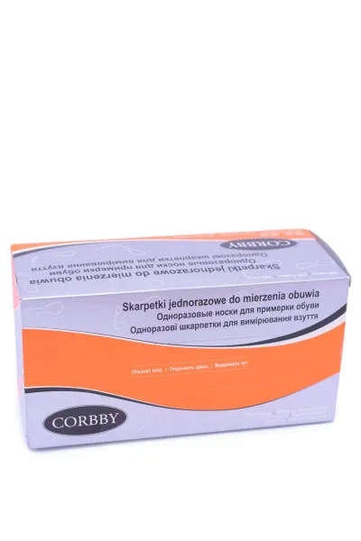 Jednorazové ponožky na meranie obuvi 120 corbby