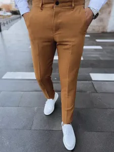 Pánske chinos nohavice Farba camelová DSTREET