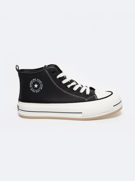 BIG STAR SHOES Zateplené Dámske Tenisky Na Platforme Eko Koža Big Star