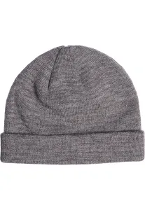 Short cuffed knitted hat h.Grey