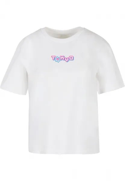 Women's Tokyo Dragon Neon T-Shirt - White