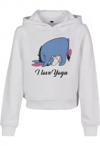 Children's Namaste Cropped Hoody white