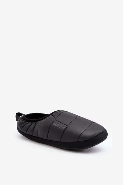 BIG STAR SHOES Izolované izolované papuče mužov čierna hviezda