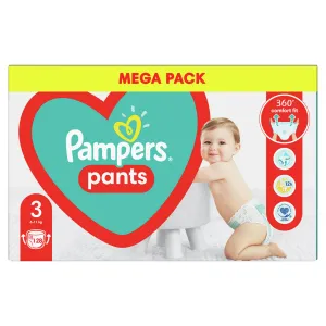 Pampers Pants 3 6-11kg 128ks,PAMPERS Pants Nohavičky plienkové jednorazové 3 (6-11 kg) 128 ks - MEGA PACK