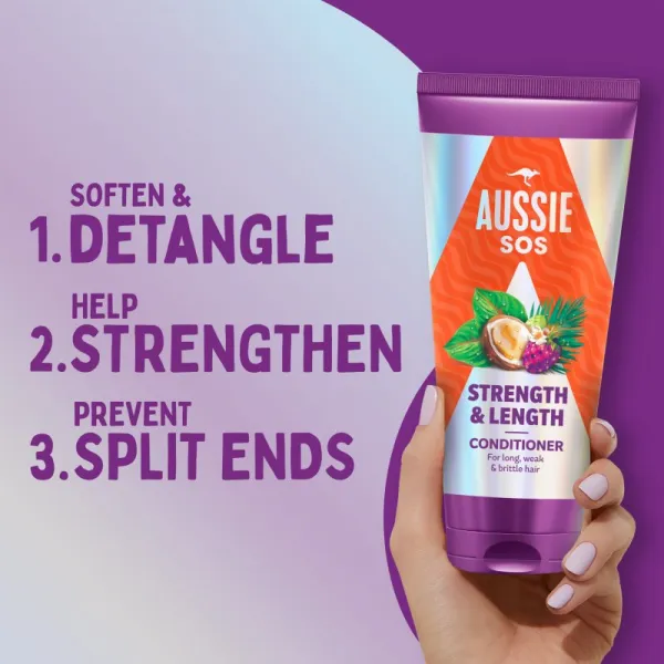 Aussie SOS Strength Length posilňujúci kondicionér pre dlhé vlasy 200 ml