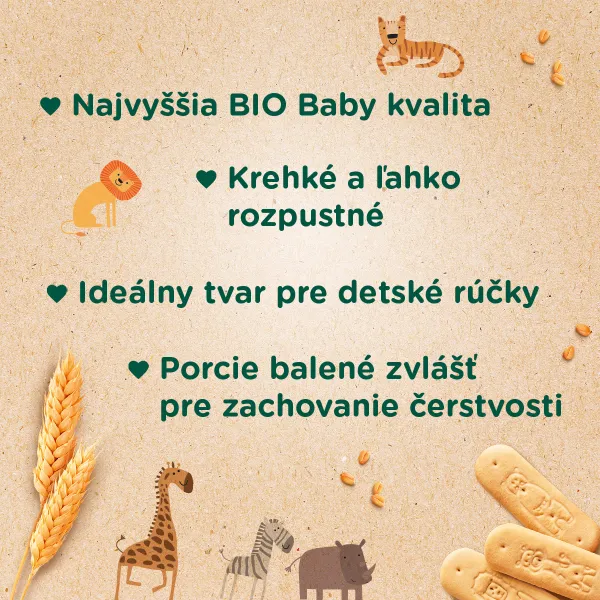 Sunar BIO Rozpustilé zvieratka 160g