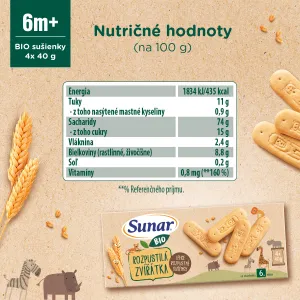 Sunar BIO Rozpustilé zvieratka 160g
