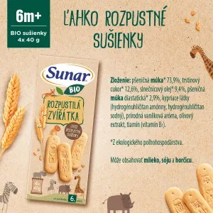 Sunar BIO Rozpustilé zvieratka 160g