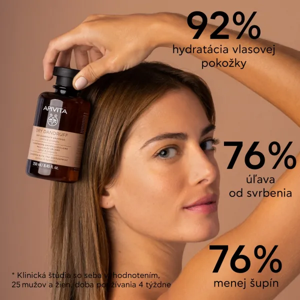 Apivita Dandruff Dry Dandruff Shampoo šampón proti lupinám 250 ml