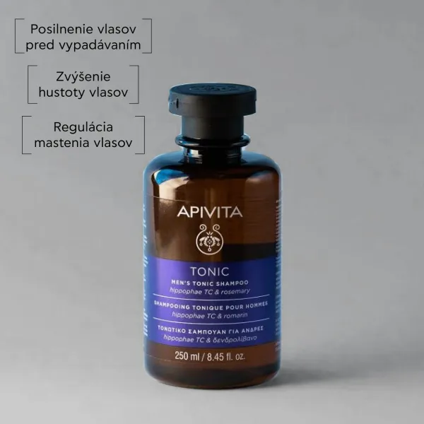 Apivita Men's Tonic Shampoo Rosemary šampón proti vypadávaniu vlasov 250 ml