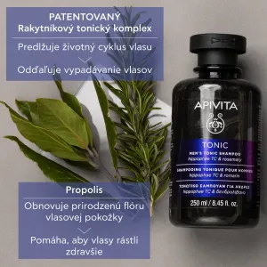 Apivita Men's Tonic Shampoo Rosemary šampón proti vypadávaniu vlasov 250 ml