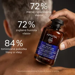 Apivita Men's Tonic Shampoo Rosemary šampón proti vypadávaniu vlasov 250 ml