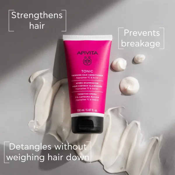 Apivita Holistic Hair Care Tonic Hair Conditioner tonizujúci kondicionér pre jemné alebo rednúce vlasy 150 ml