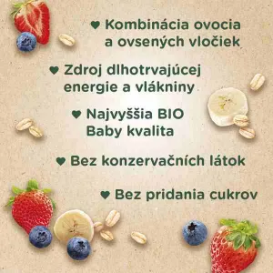 Sunar BIO HOPSÁČEK Jahoda, banán, čučoriedka