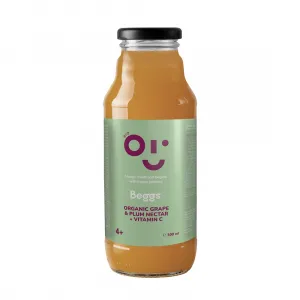 BEGGS Nektár hroznové víno & slivka 4m+ BIO 300 ml