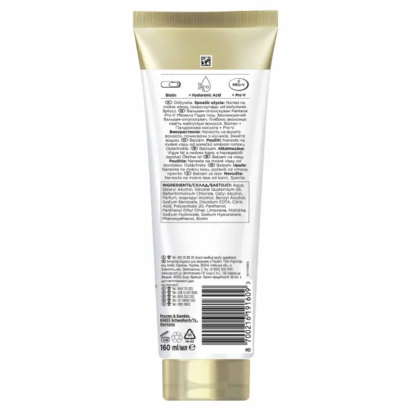 Pantene Pro-V Miracles Hydra Glow hydratačný kondicionér pre suché a poškodené vlasy 160 ks