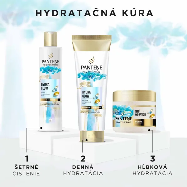 Pantene Pro-V Miracles Hydra Glow hydratačný kondicionér pre suché a poškodené vlasy 160 ks