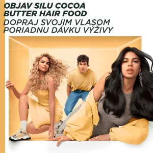Garnier Fructis Cocoa Butter Hair Food vyživujúca maska na vlasy s kakaovým maslom 390 ml