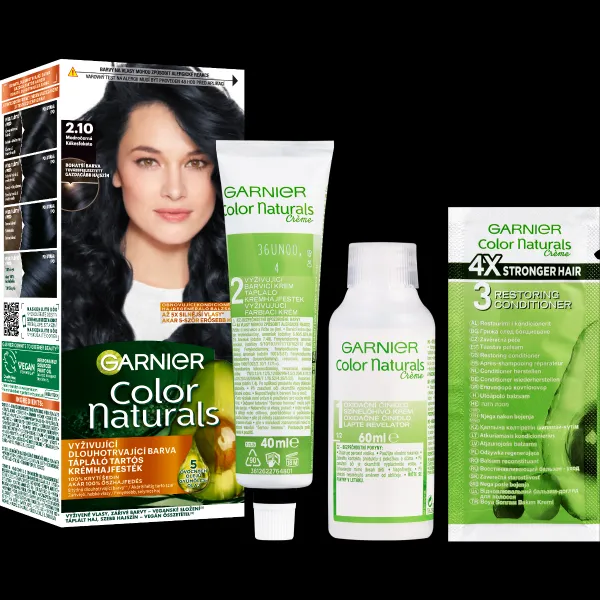 Garnier Color Naturals Creme farba na vlasy odtieň 2.10 Blueberry Black 1 ks