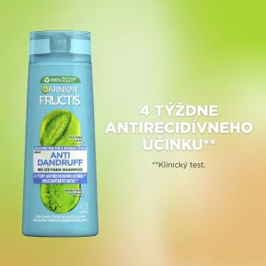 Garnier Fructis Antidandruff šampón proti lupinám pre všetky typy vlasov 250 ml