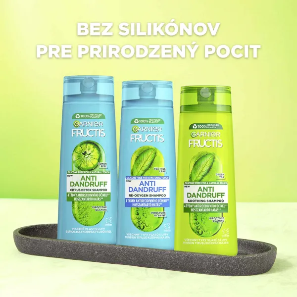 Garnier Fructis Antidandruff šampón proti lupinám pre všetky typy vlasov 250 ml