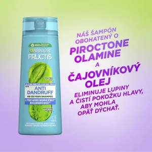 Garnier Fructis Antidandruff šampón proti lupinám pre všetky typy vlasov 250 ml
