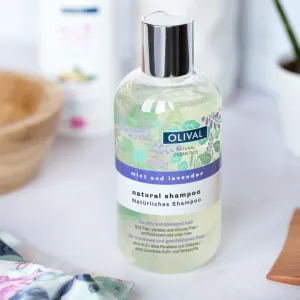 Olival Natural Mint and Lavender prírodný šampón pre suché a poškodené vlasy 250 ml