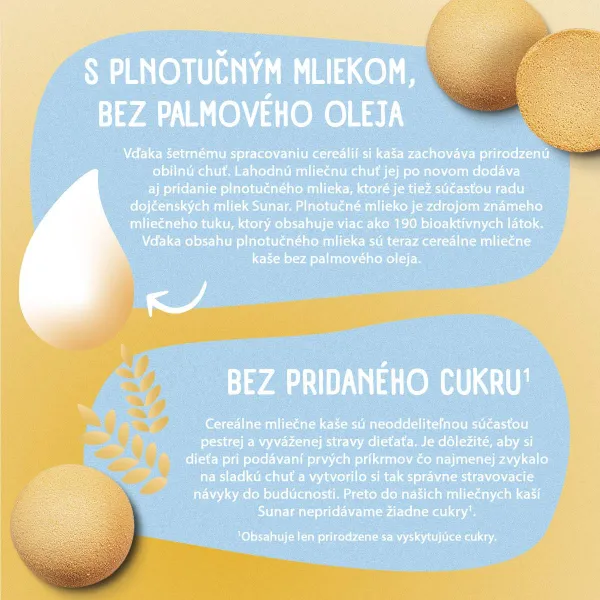 Sunar mliečna KAŠA 8 CEREÁLIÍ Na dobrú noc