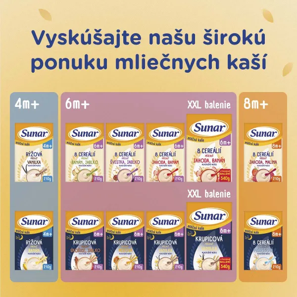 Sunar mliečna KAŠA KRUPICOVÁ Na dobrú noc