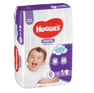 Huggies Pants Jumbo 6 15-25 kg 30 ks,HUGGIES® Pants Nohavičky plienkové jednorazové 6 (15-25 kg) 30 ks