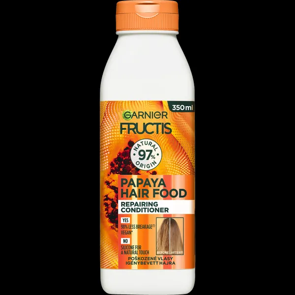 Garnier Fructis Papaya Hair Food regeneračný kondicionér pre poškodené vlasy 350 ml