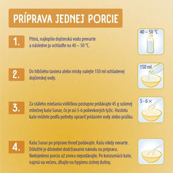 Sunar mliečna KAŠA RYŽOVÁ