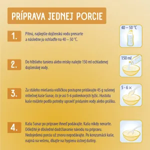 Sunar mliečna KAŠA RYŽOVÁ