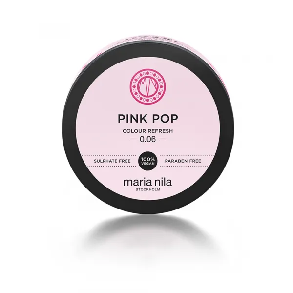 Maria Nila Colour Refresh Pink Pop jemná vyživujúca maska bez permanentných farebných pigmentov výdrž 4 – 10 umytí 0.06 100 ml