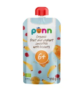 SALVEST Põnn smoothie s jogurtom a sušienkami Bio 110 g,SALVEST Põnn BIO Ovocné smoothie s jogurtom a sušienkami 110 g