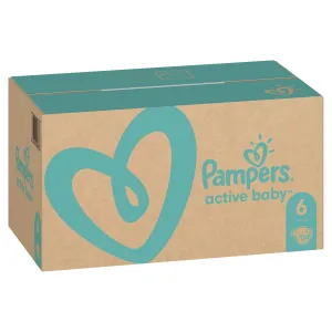 PAMPERS Active Baby 6 13-18 kg Extra Large 128 ks,PAMPERS Active Baby Plienky jednorazové 6 (13-18 kg) 128 ks - MESAČNÁ ZÁSOBA