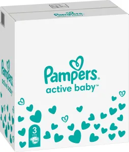 Pampers Active Baby 3 MIDI 6-10 kg 208 ks,PAMPERS Active Baby Plienky jednorazové 3 (6-10 kg) 208 ks - MESAČNÁ ZÁSOBA