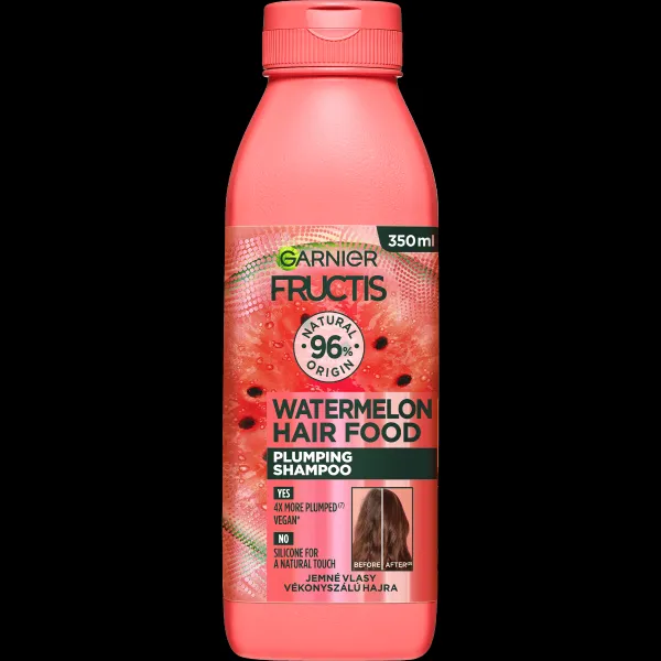 Garnier Fructis Watermelon Hair Food šampón pre jemné vlasy bez objemu 350 ml